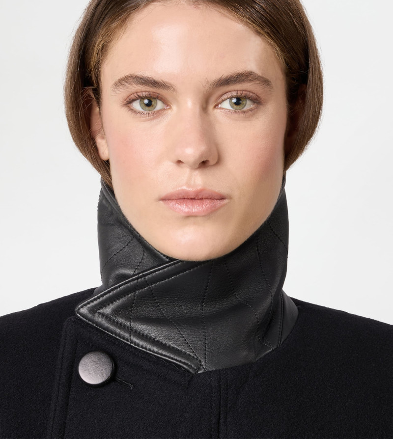 PEACOAT IN WOOL - BLACK 5