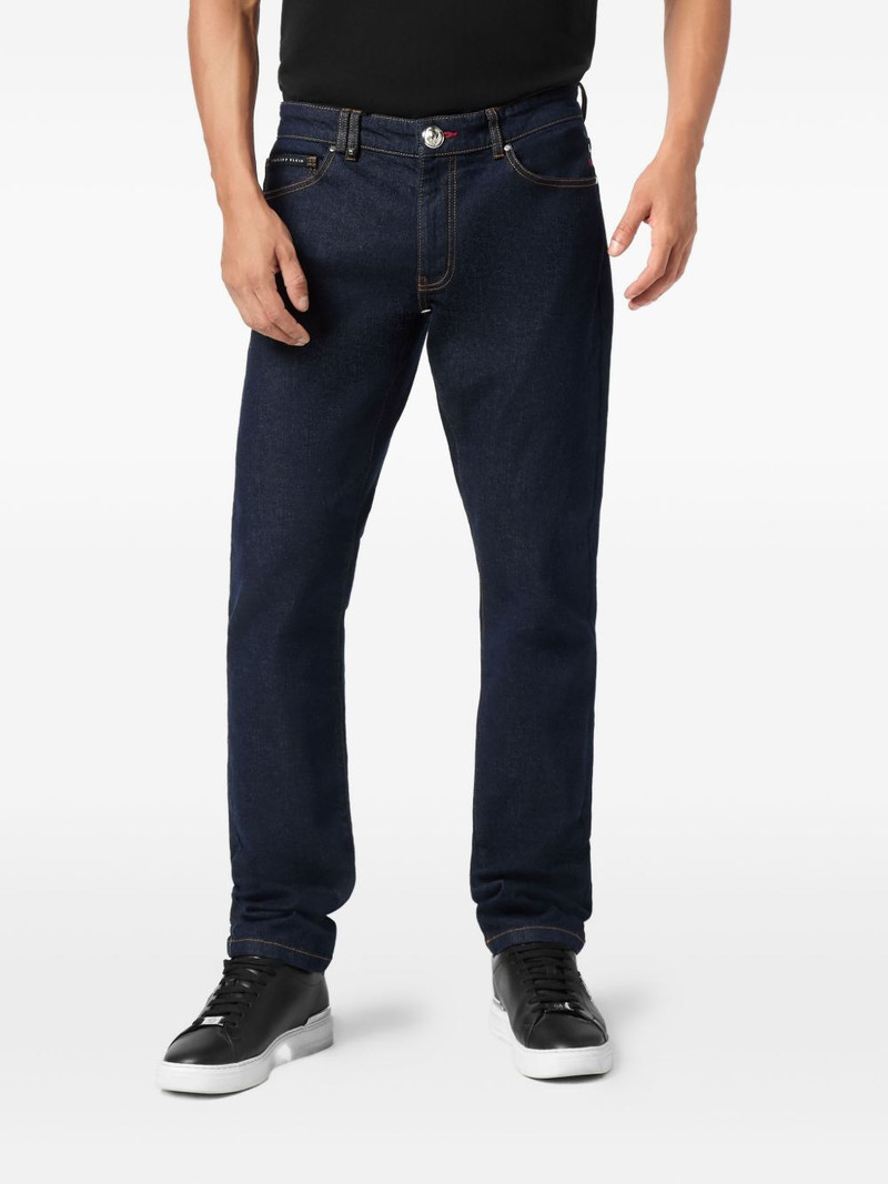 logo-plaque jeans 3