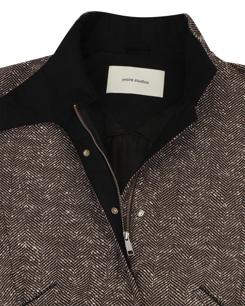 CONTRAST AVIATOR JACKET BRINDLE 7