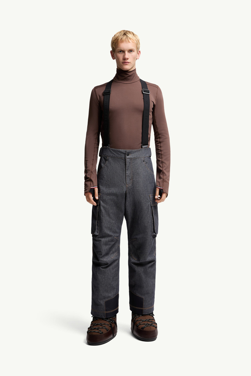 Padded Denim Ski Bib 3