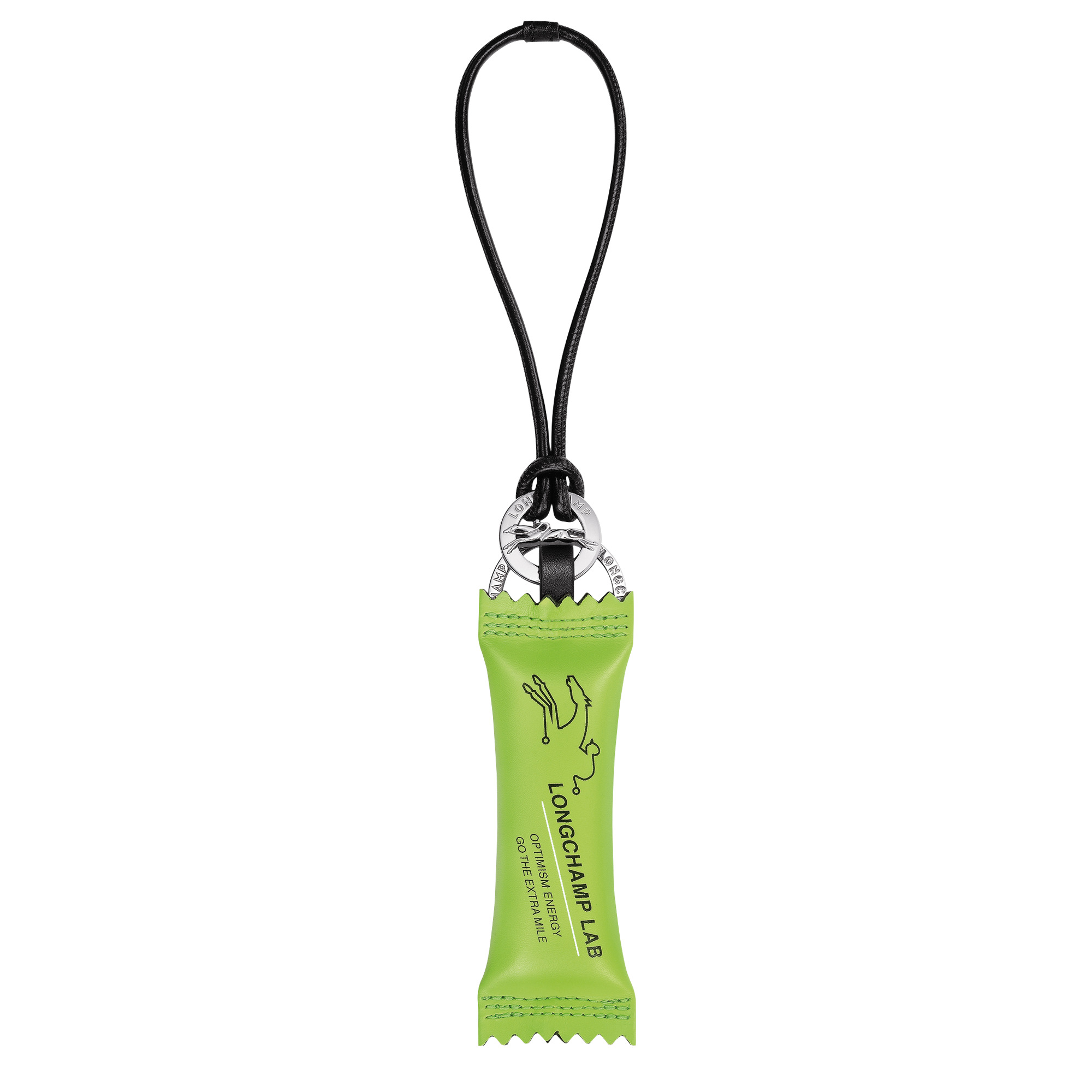 Le Pliage Energy Key ring Green Light - Leather - 1