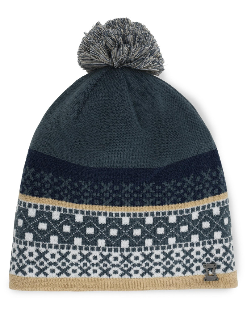 Womens Mountain Beanie - Slate Blue 1