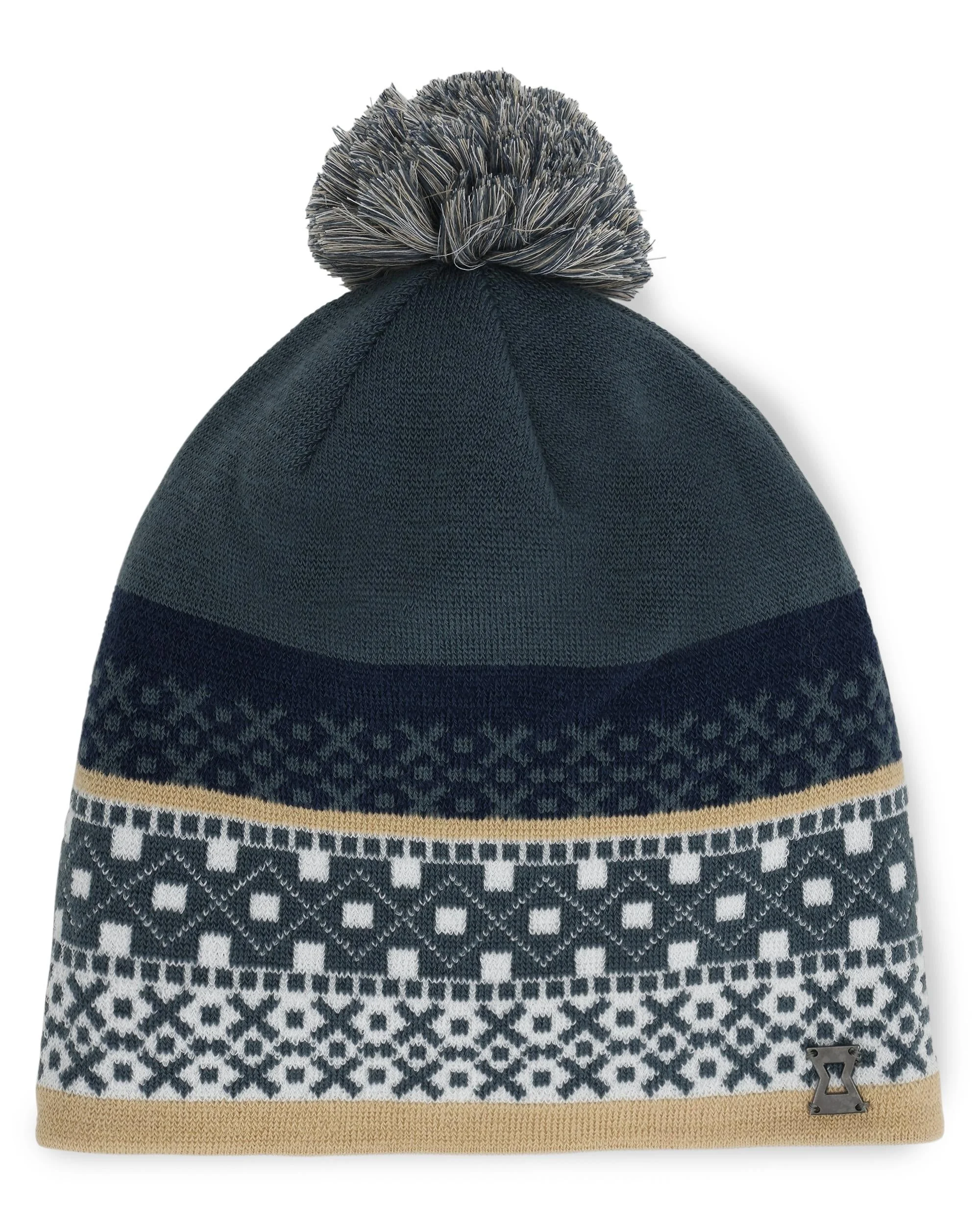 Womens Mountain Beanie - Slate Blue - 1
