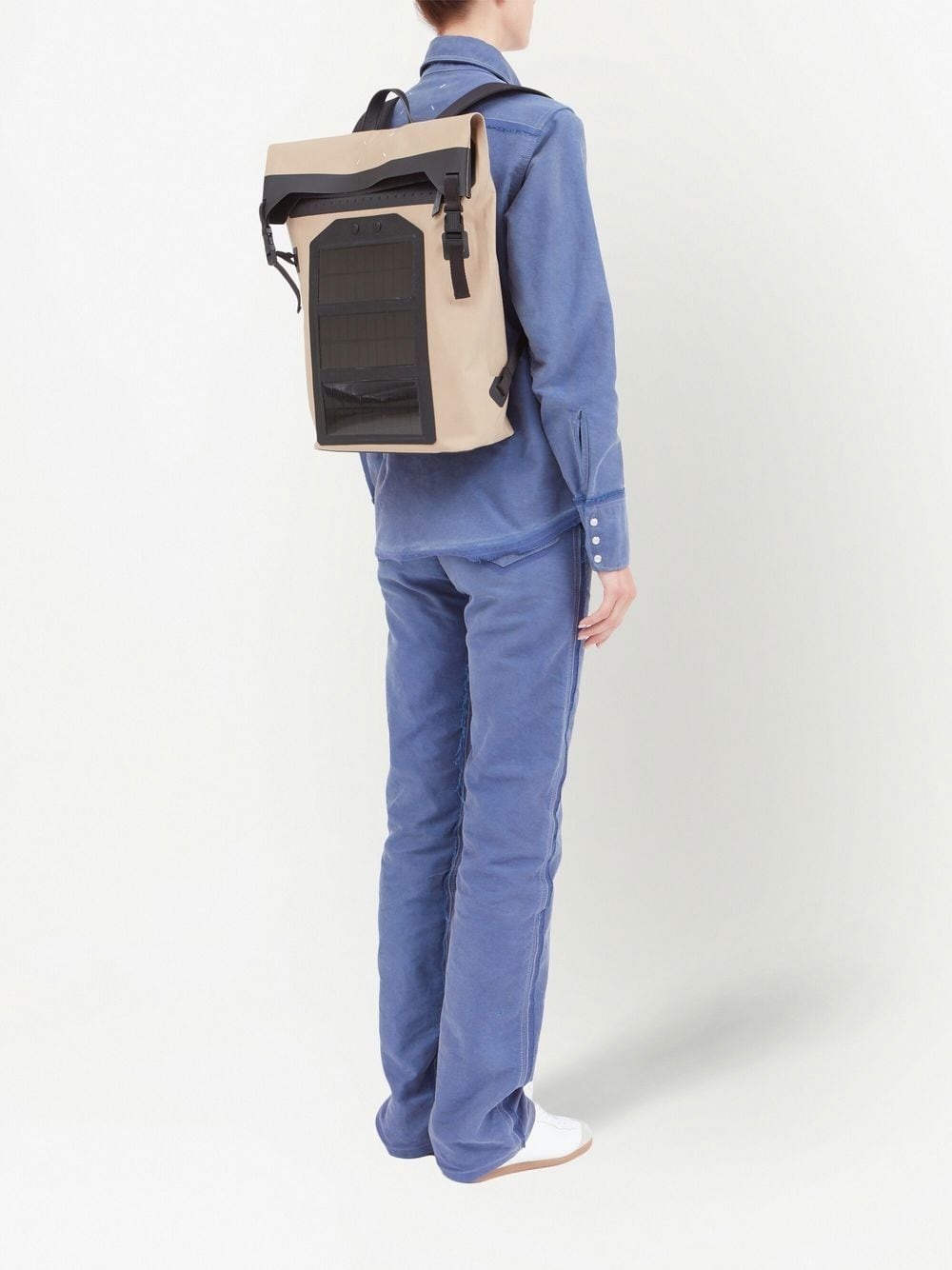 folded-top buckle-fastening backpack - 7