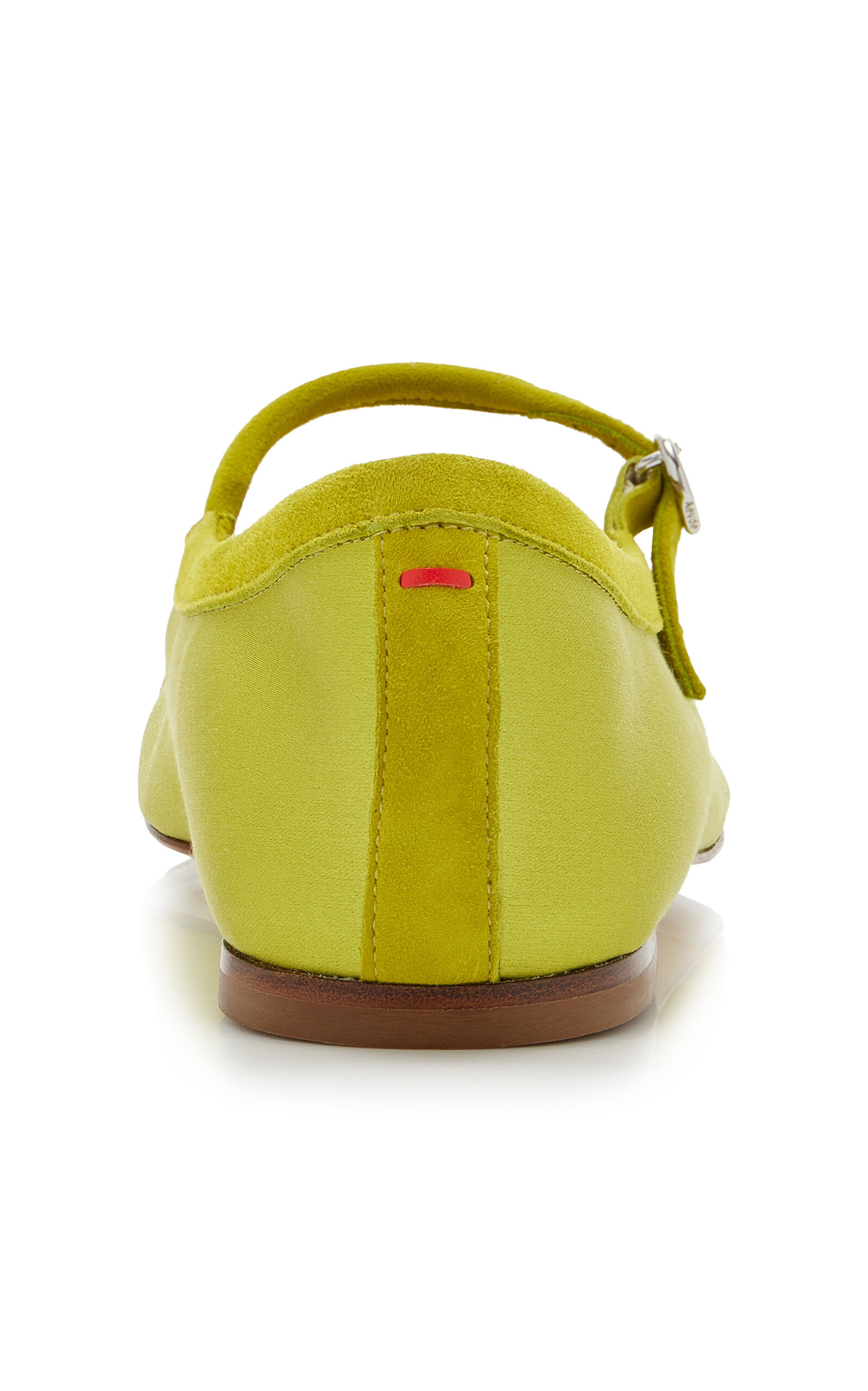 Uma Satin Mary Jane Flats yellow - 5