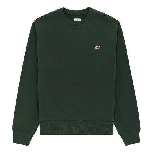 New Balance MADE in USA Core Crewneck Sweatshirt 'Midnight Green' MT21541-MTN - 1