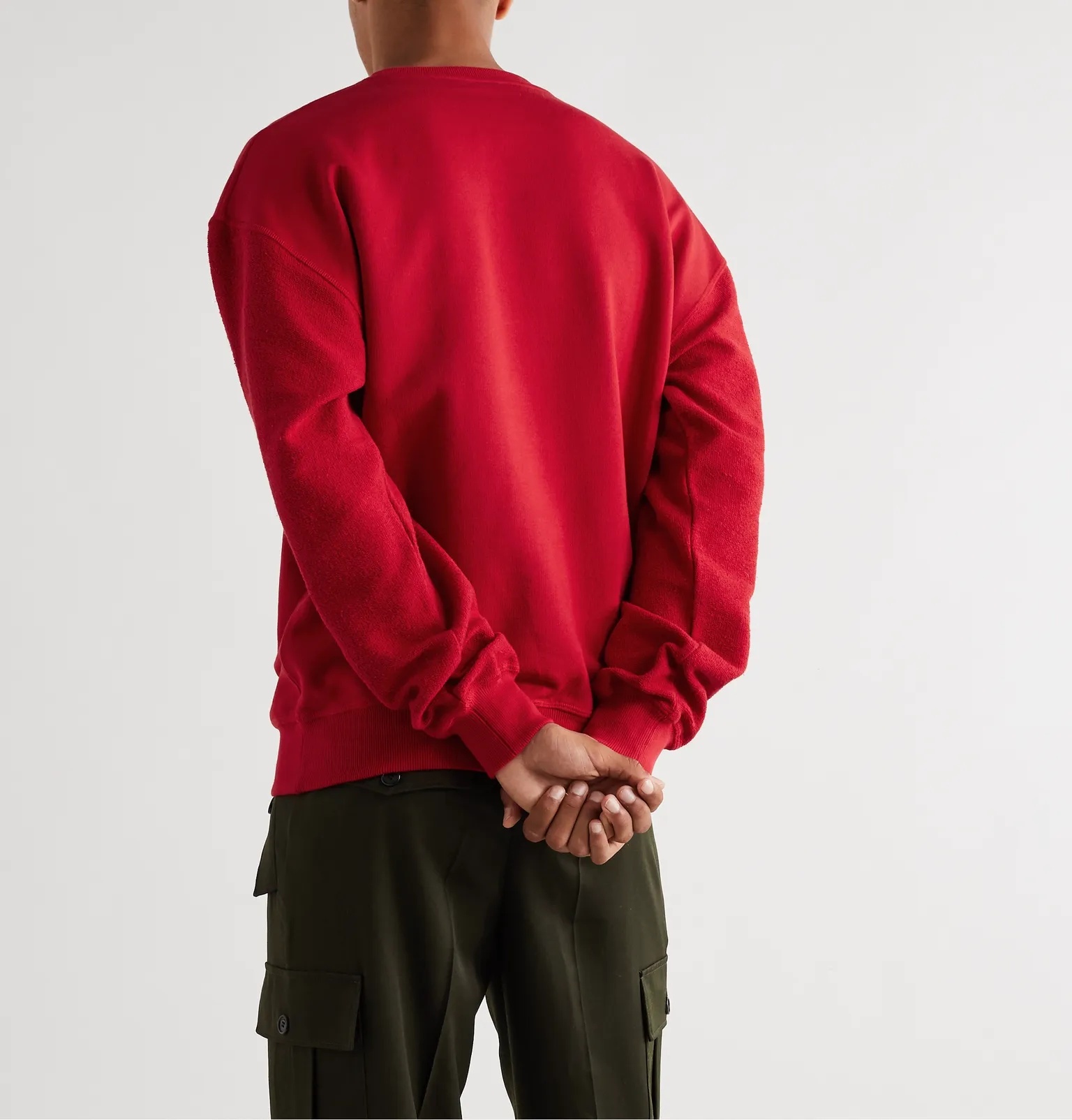 Logo-Embroidered Loopback Cotton-Jersey Sweatshirt - 4