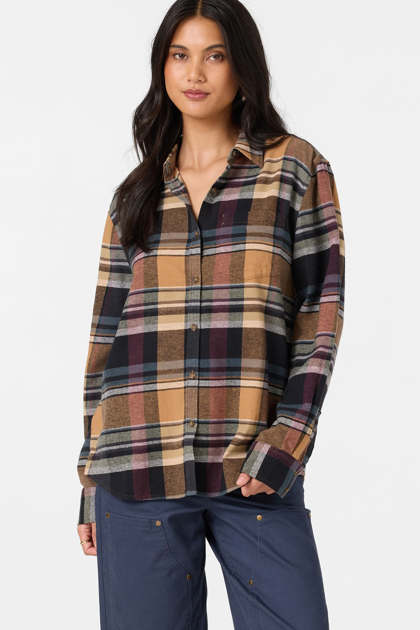 Logan Flannel Long Sleeve Top - 1