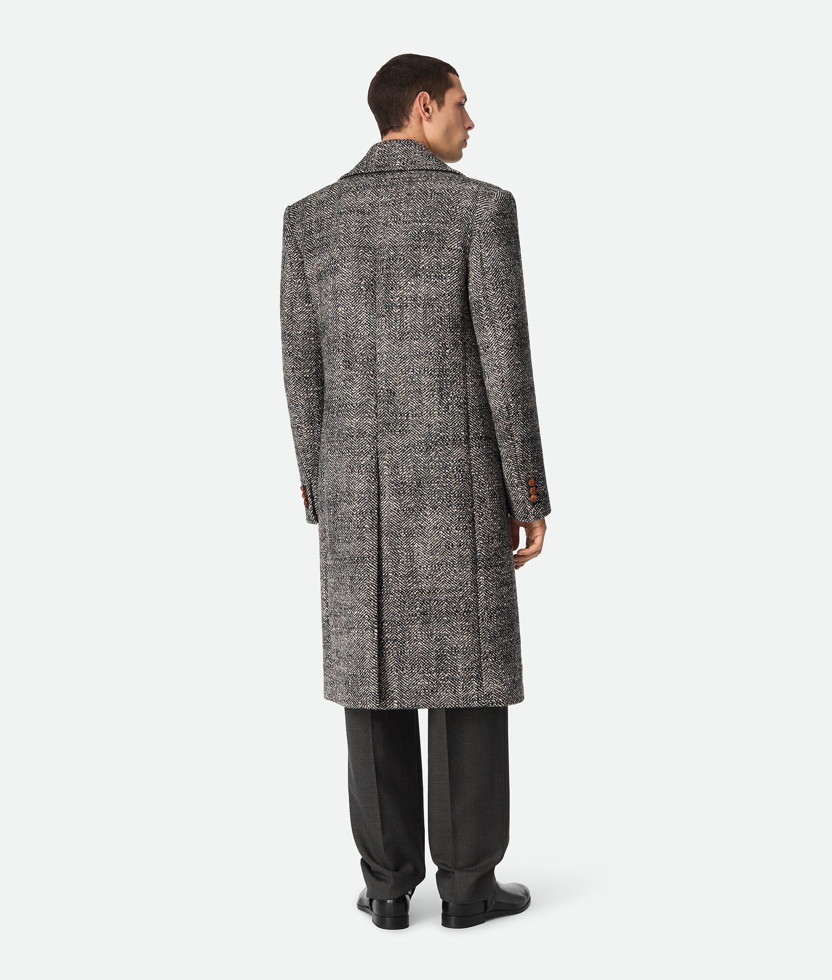 Wool Chevron Coat - 3