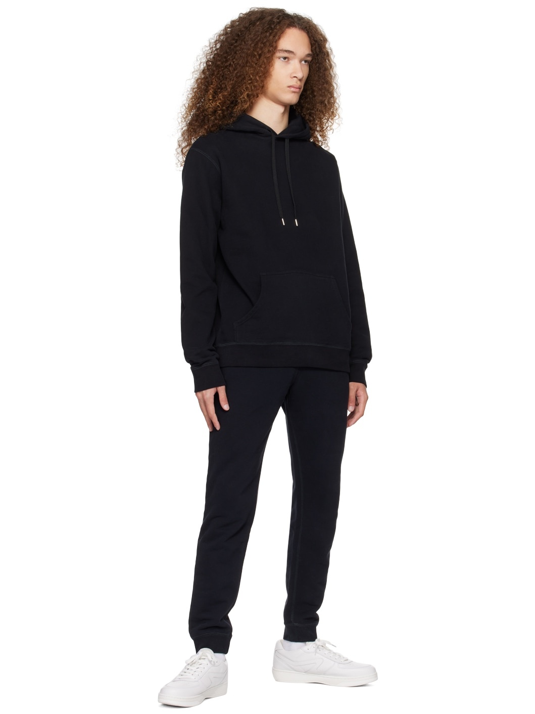 Black Drawstring Hoodie - 4