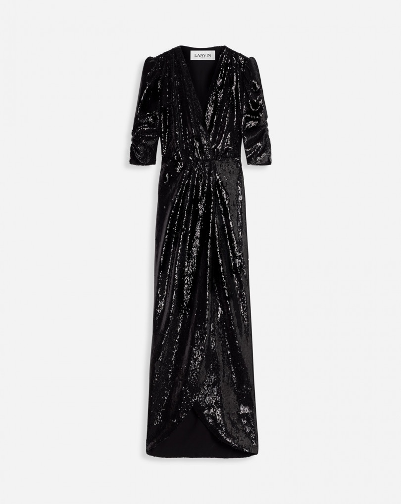 LONG WRAP DRESS - 1