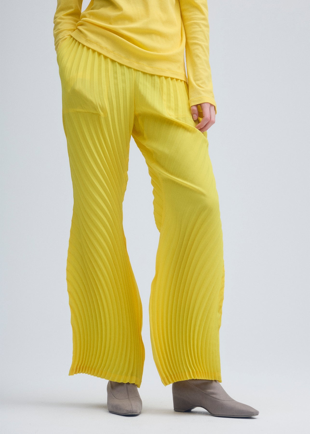 WRAPPED PLEATS PANTS - 5