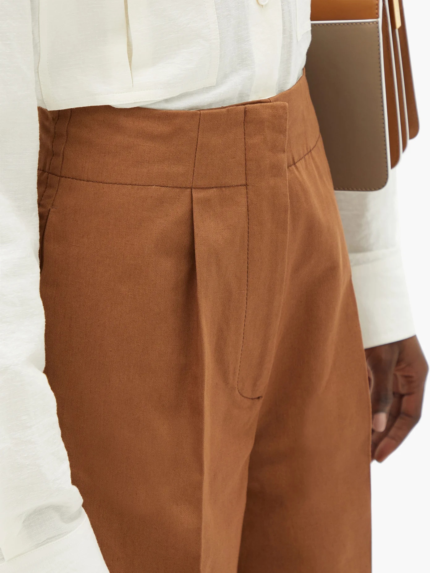 High-rise cropped trousers - 4