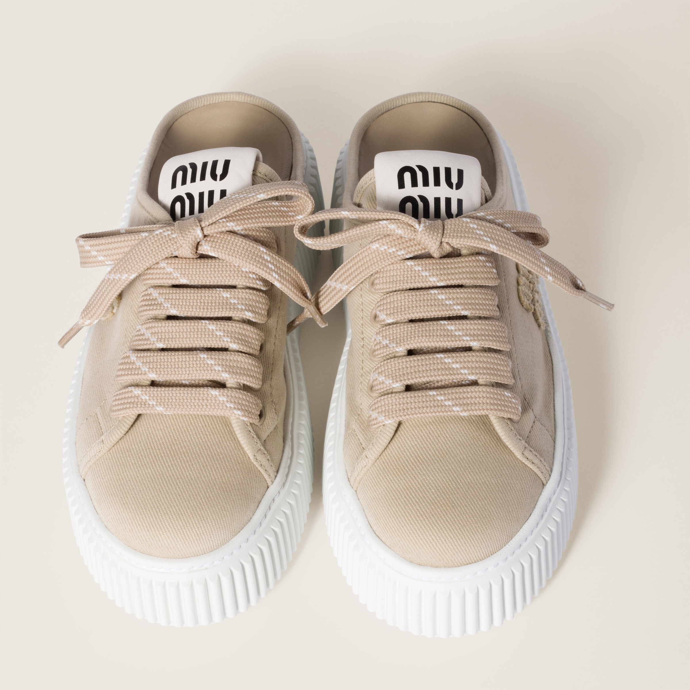 Denim sneaker mules - 4