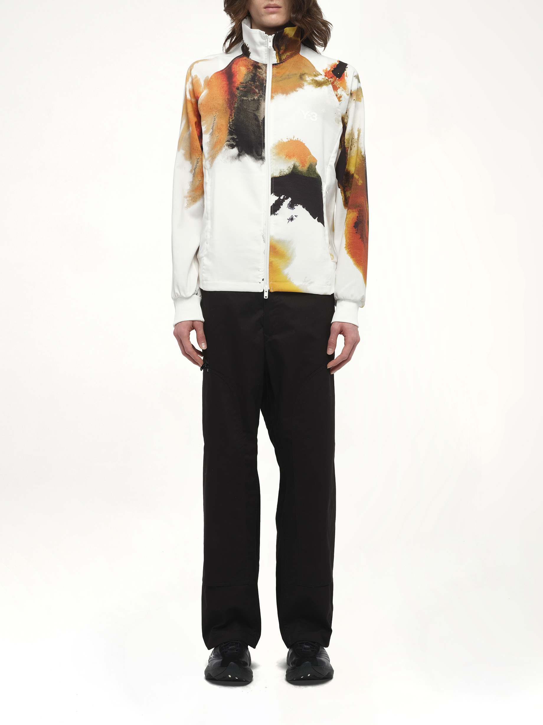 Aop Track Top 3-Stripes in White - 7
