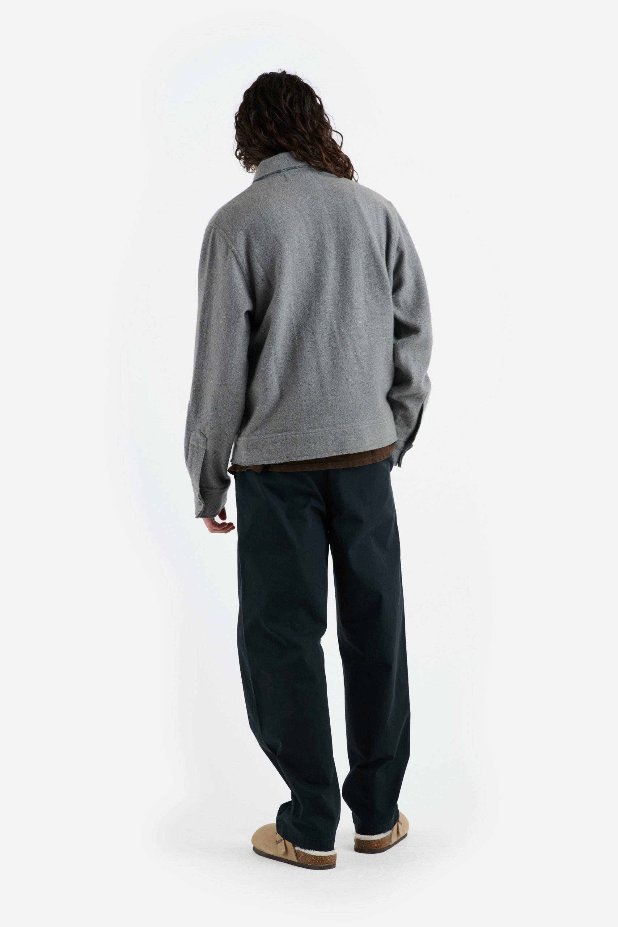 WOVEN LONG DECON JACKET - 4