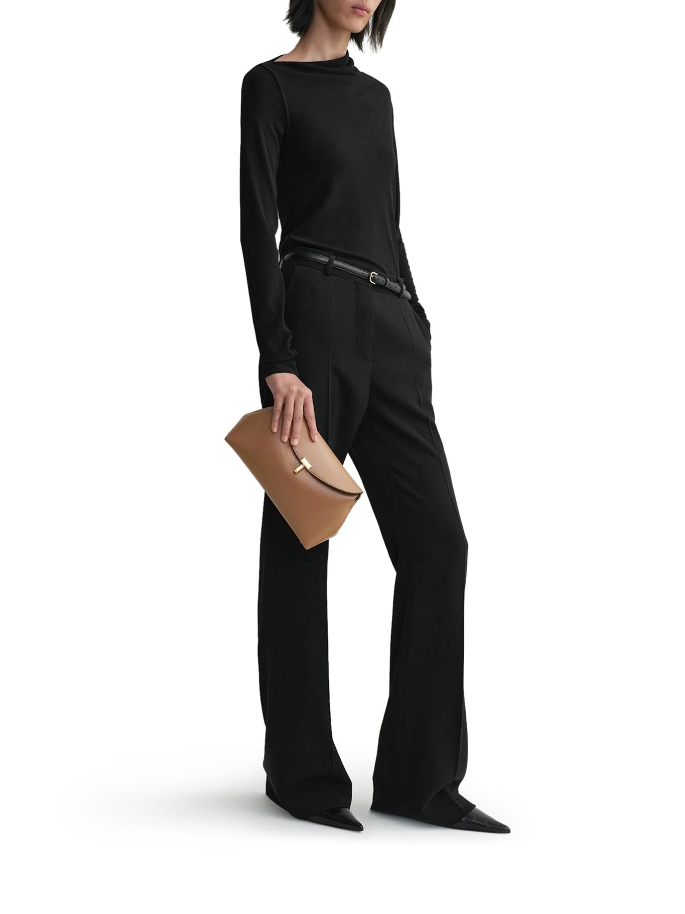 T-LOCK LEATHER CLUTCH - 3