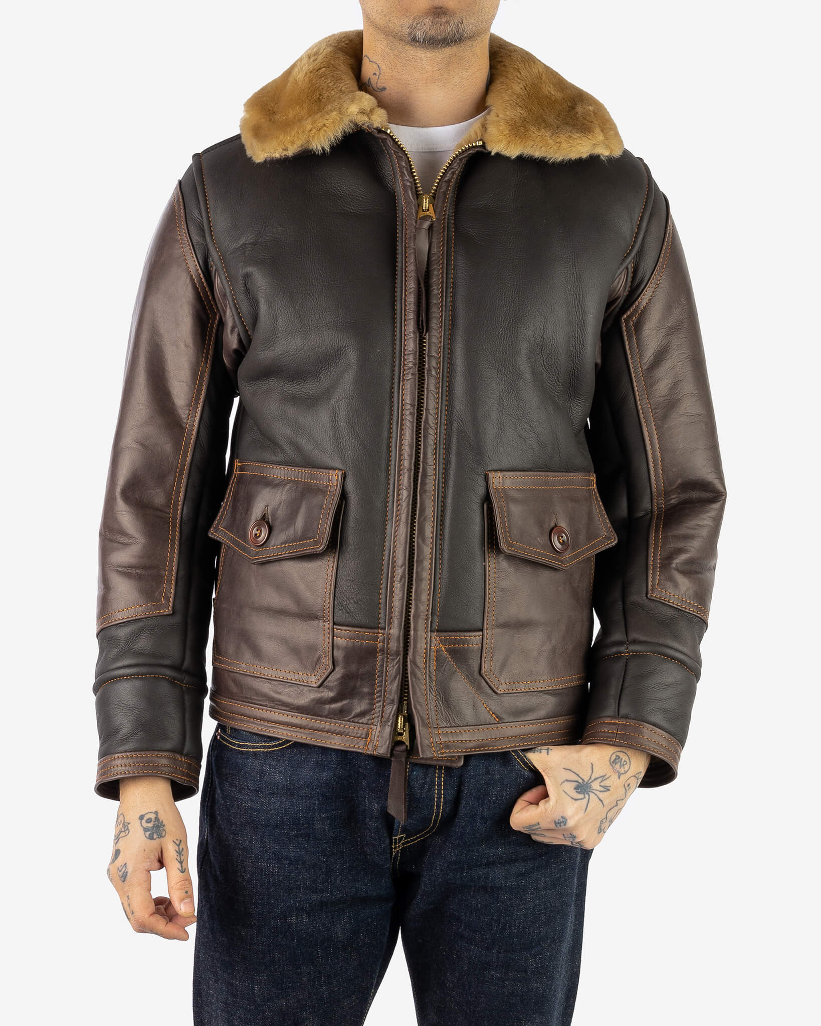 IHSB-ANJ4 Iron Heart x Simmons Bilt Flight Jacket - 2