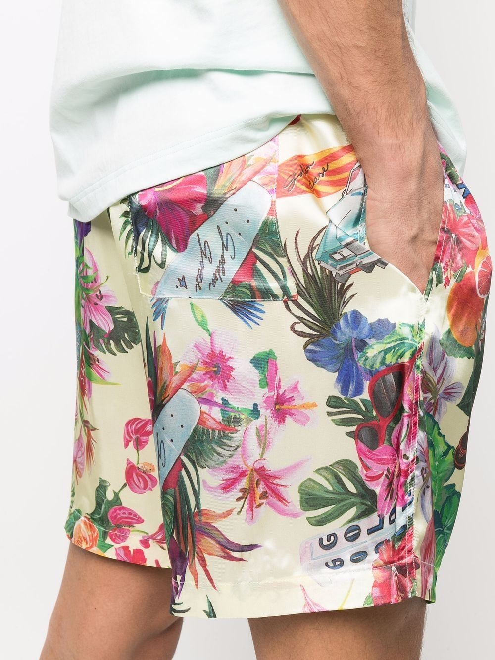 tropical print Bermuda shorts - 5