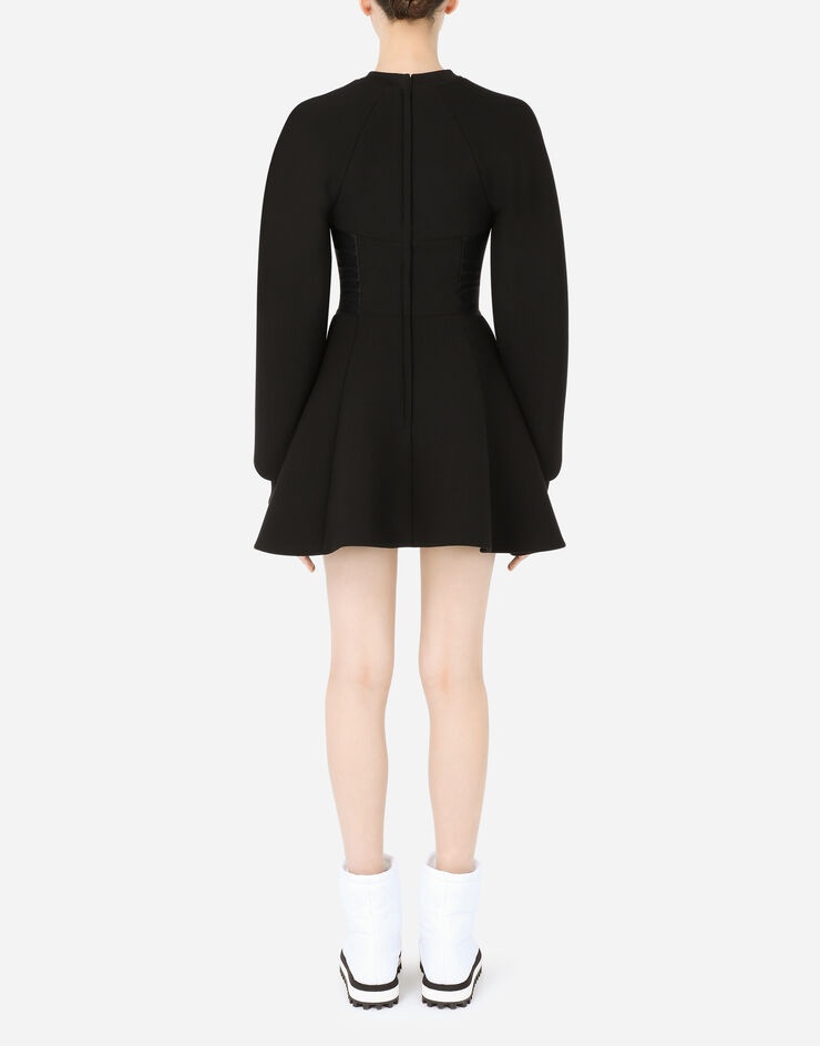 Technical jersey dress with bustier details - 2