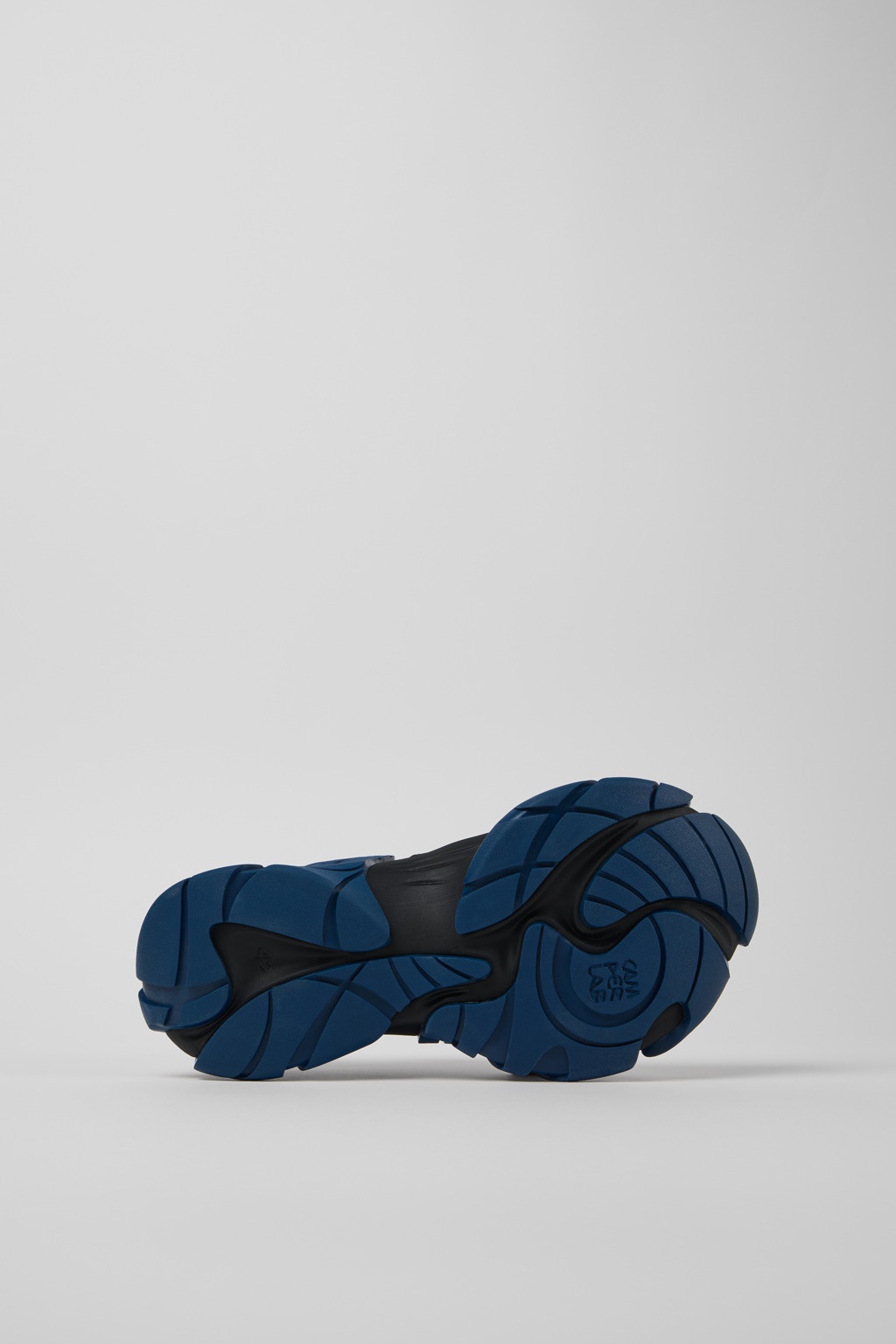 Blue and Gray-Black Textile Sneakers - 5