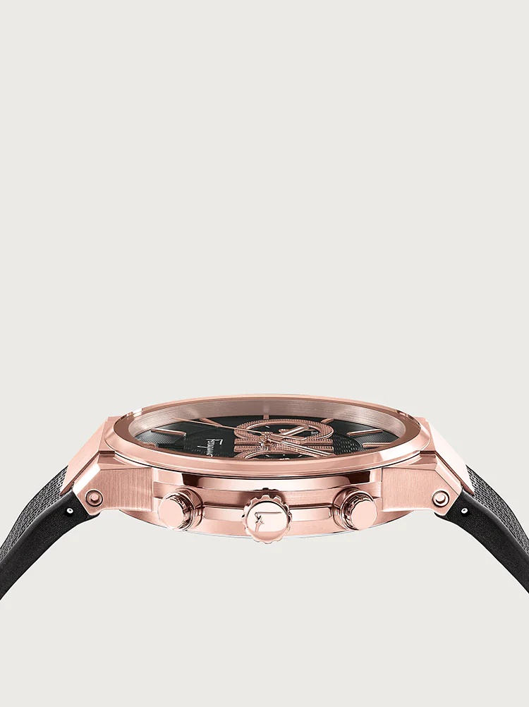 FERRAGAMO SAPPHIRE CHRONO WATCH - 3