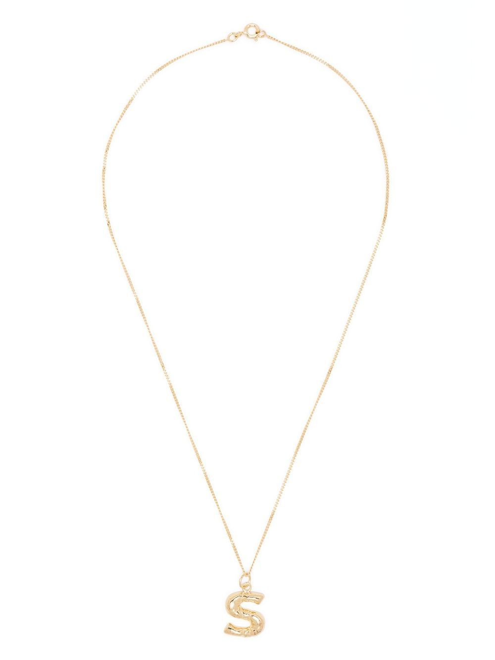 S letter-pendant necklace - 3