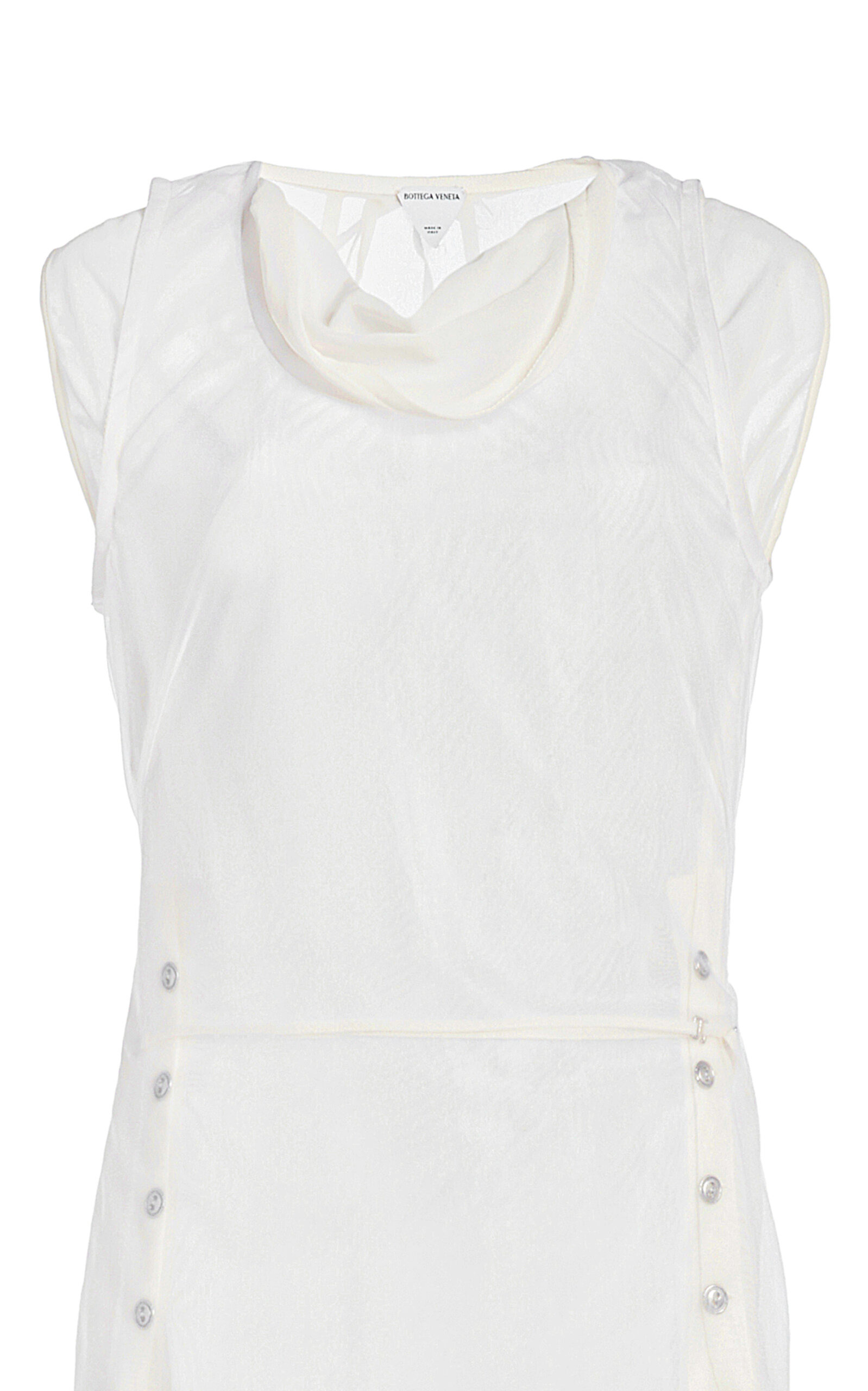 Layered Cotton Dress white - 5