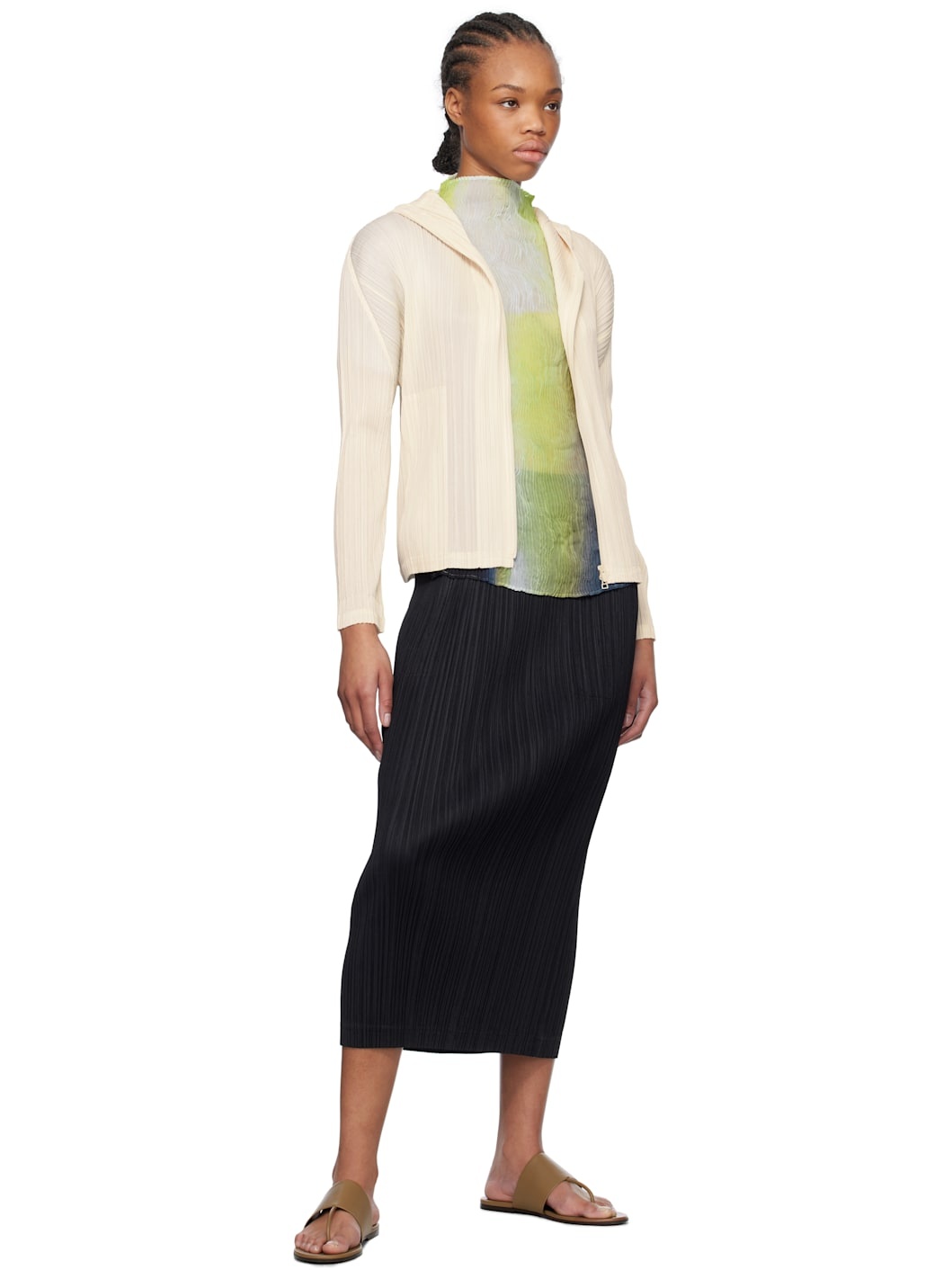 Black Thicker Bottoms 1 Midi Skirt - 4