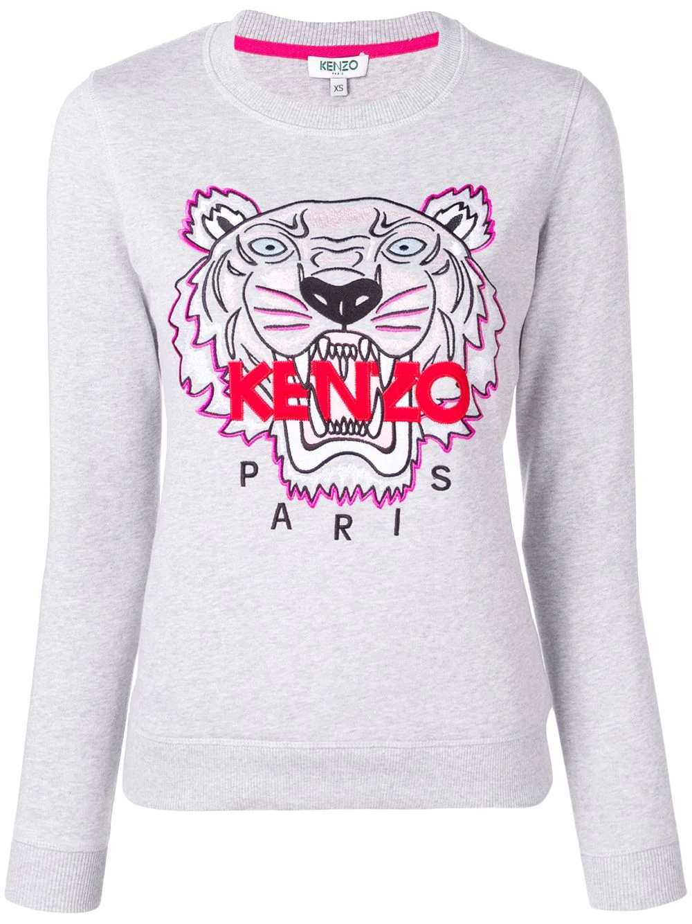 tiger embroidered sweatshirt - 1