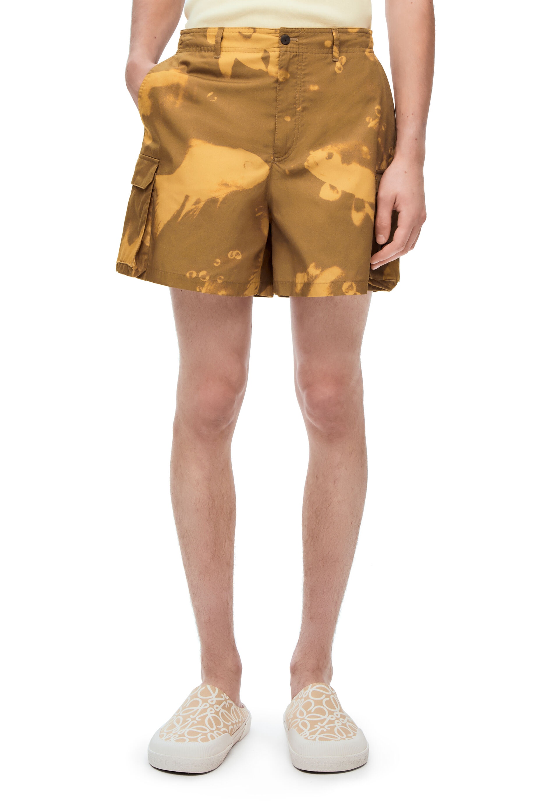 Fish cargo shorts in cotton - 3