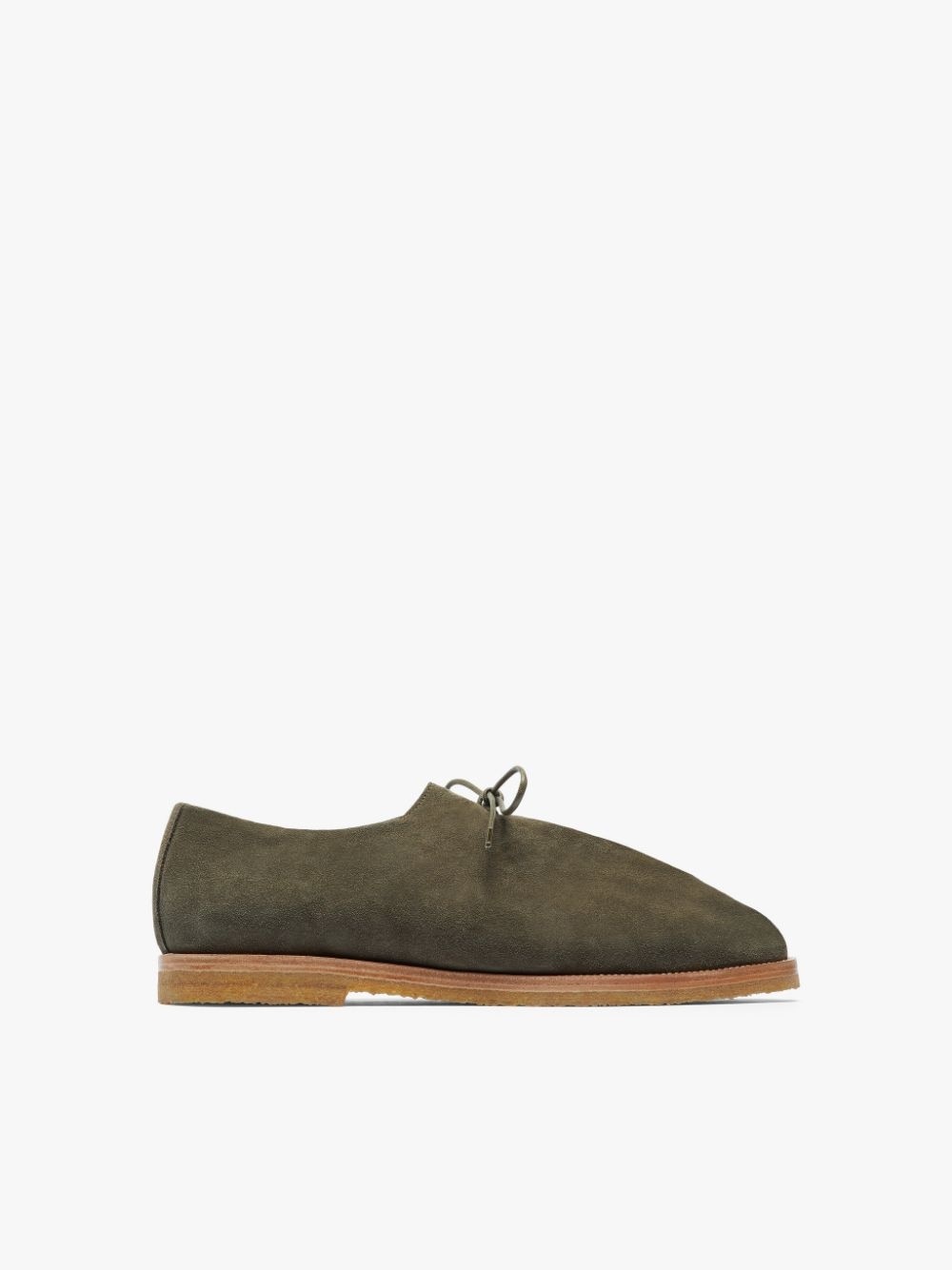 JACQUES SOLOVIÈRE KHAKI SUEDE LACE UP SHOES - 1