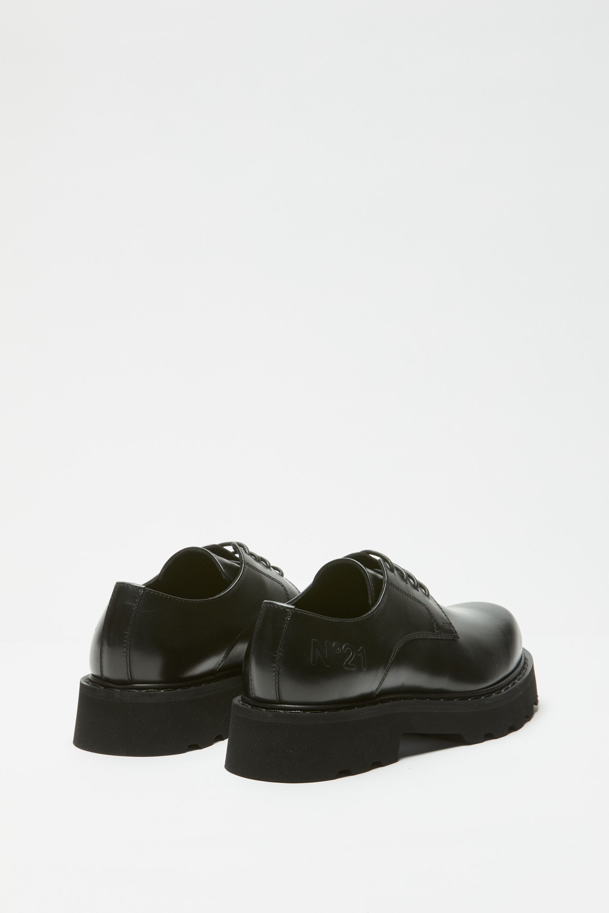 LOGO-EMBOSSED DERBY SHOES - 3