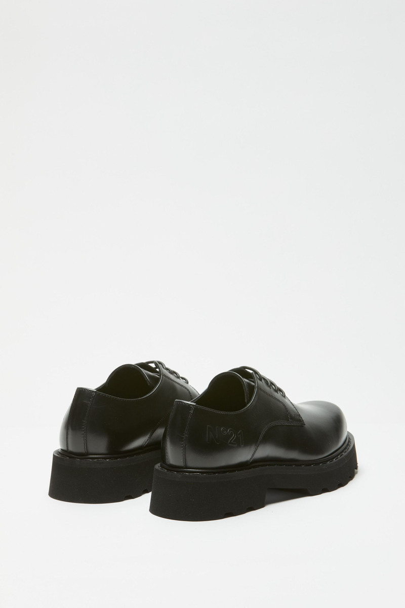 N°21 LOGO-EMBOSSED DERBY SHOES outlook