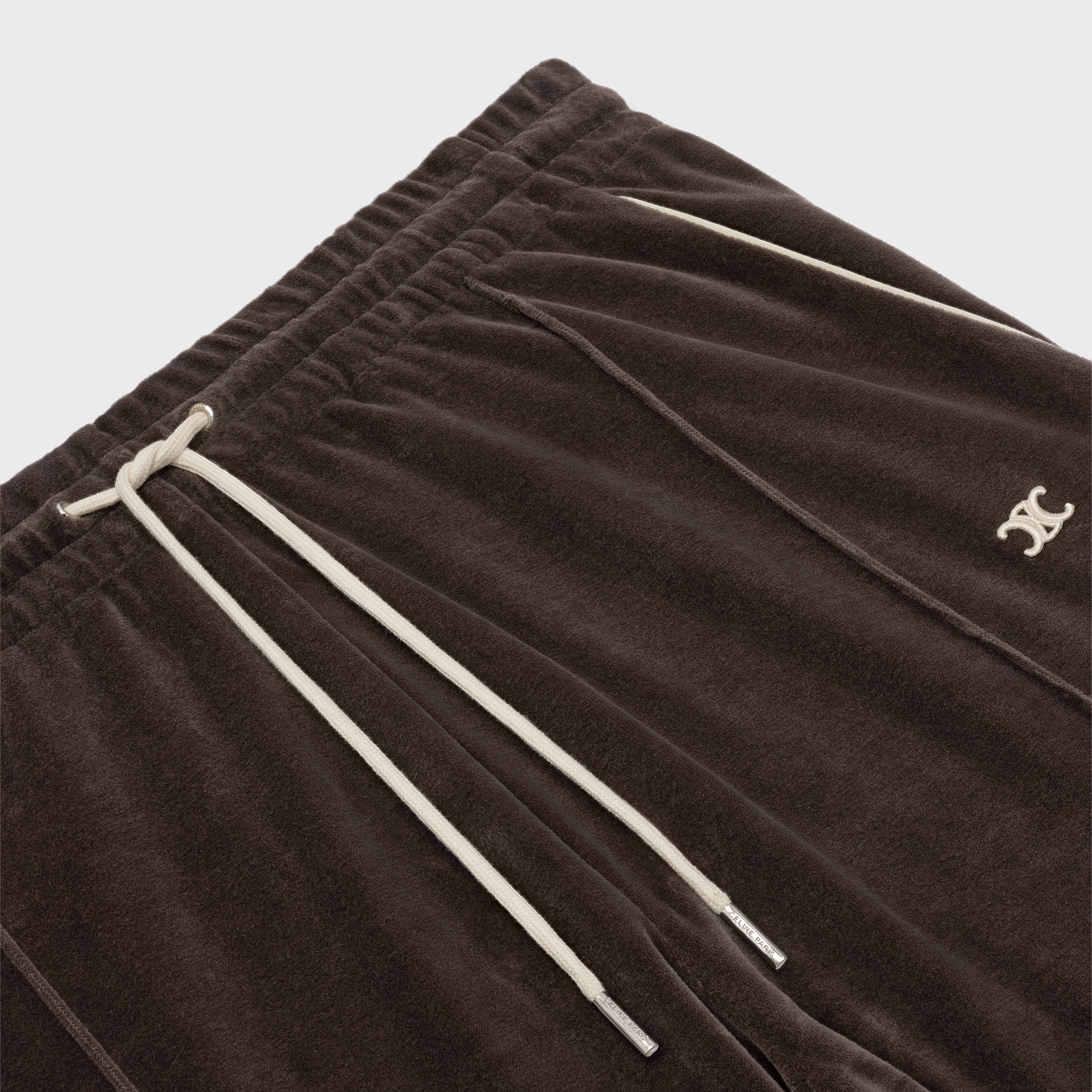 TRIOMPHE FLARED JERSEY TRACK PANTS IN VELVET JERSEY - 3