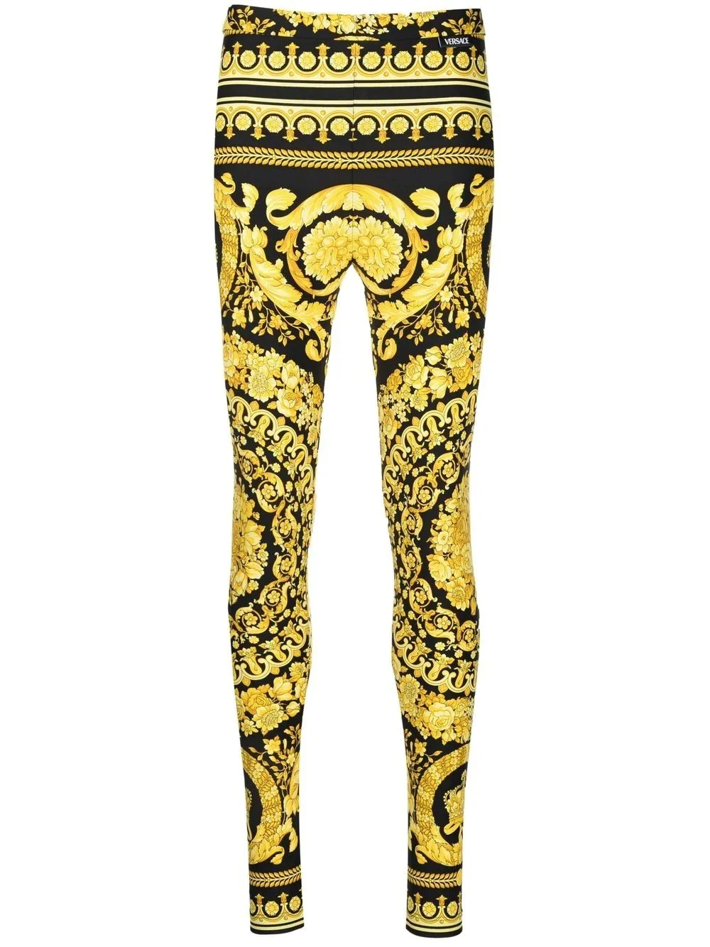 Barocco-print leggings - 1