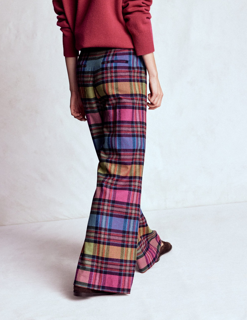Kensington Tailored Pants-Multi Blanket Check 4