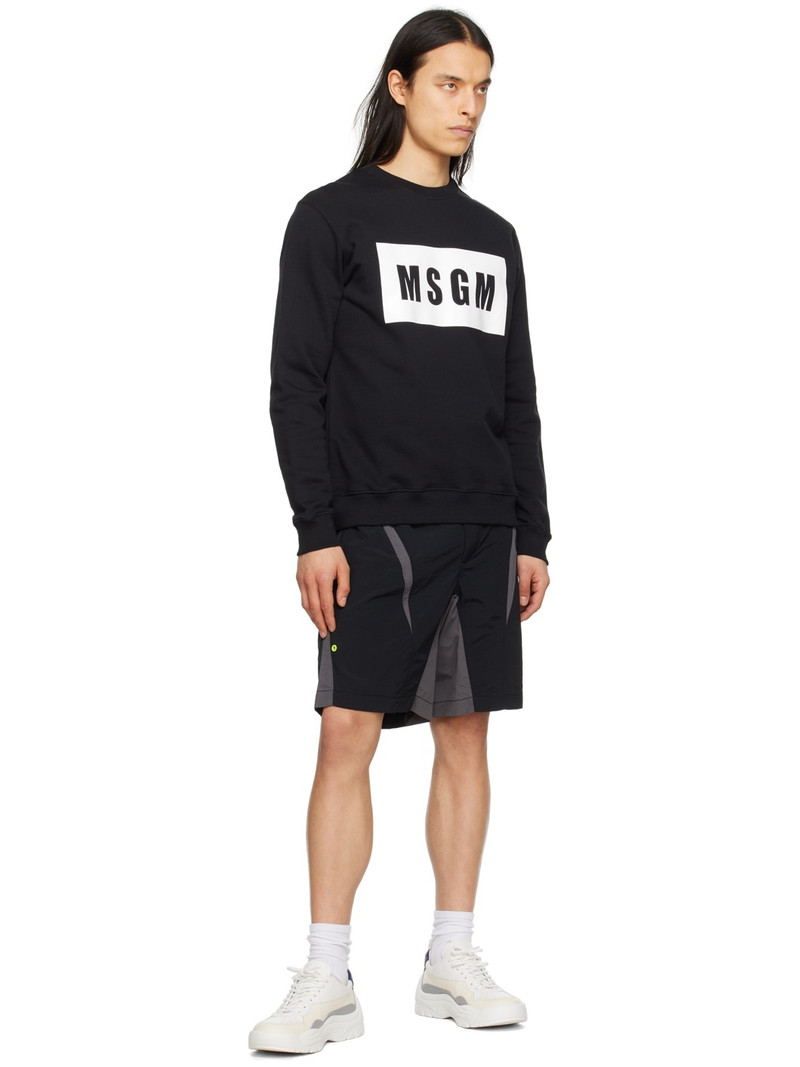 MSGM Black Bermuda Shorts outlook