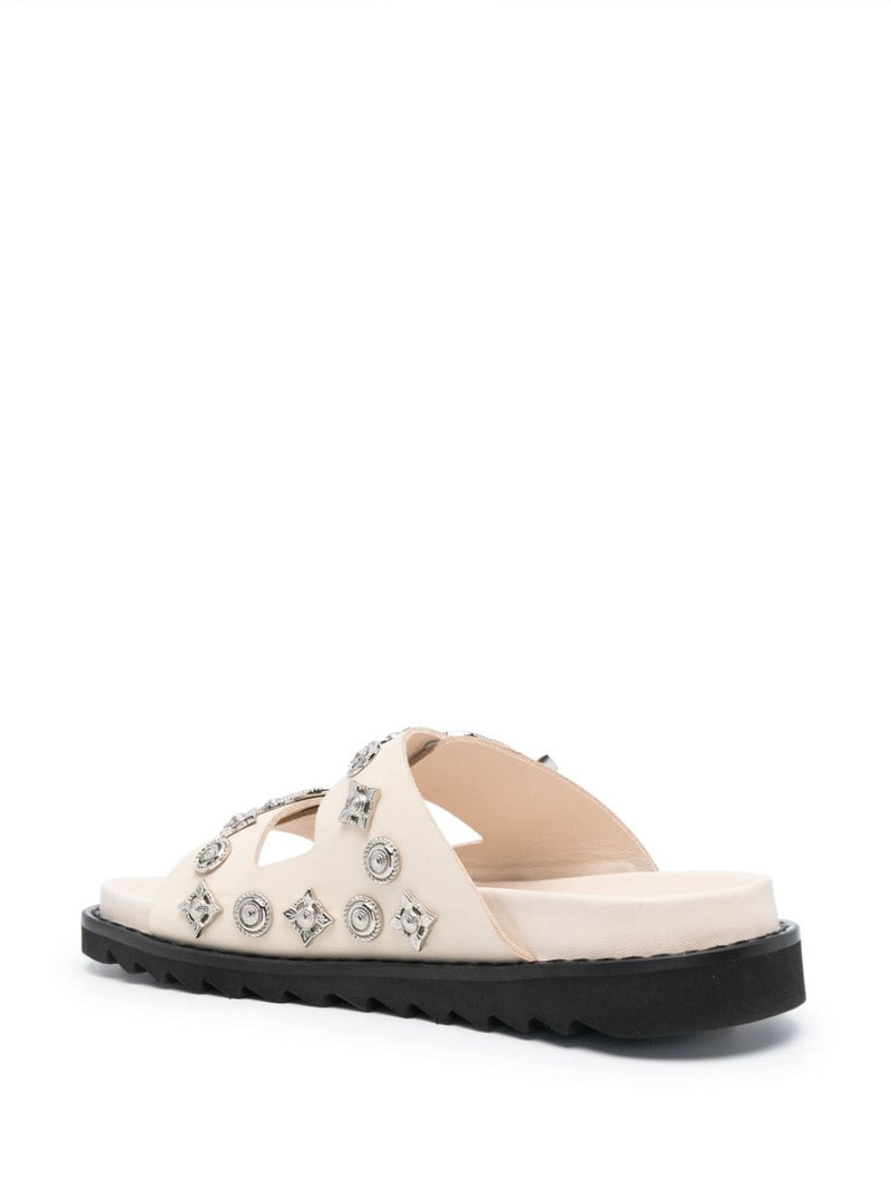 stud-embellished leather slides 3