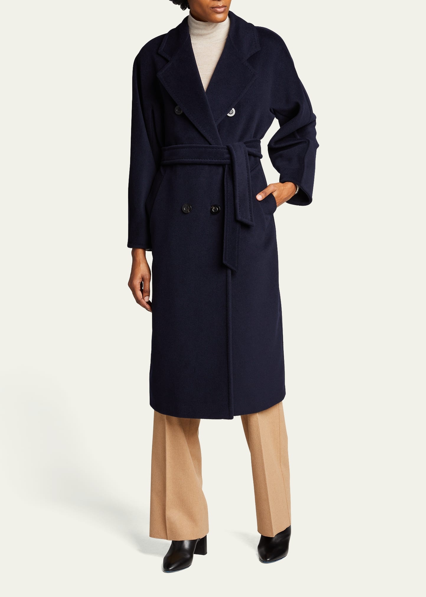 Madame Belted Wool/Cashmere Coat - 2