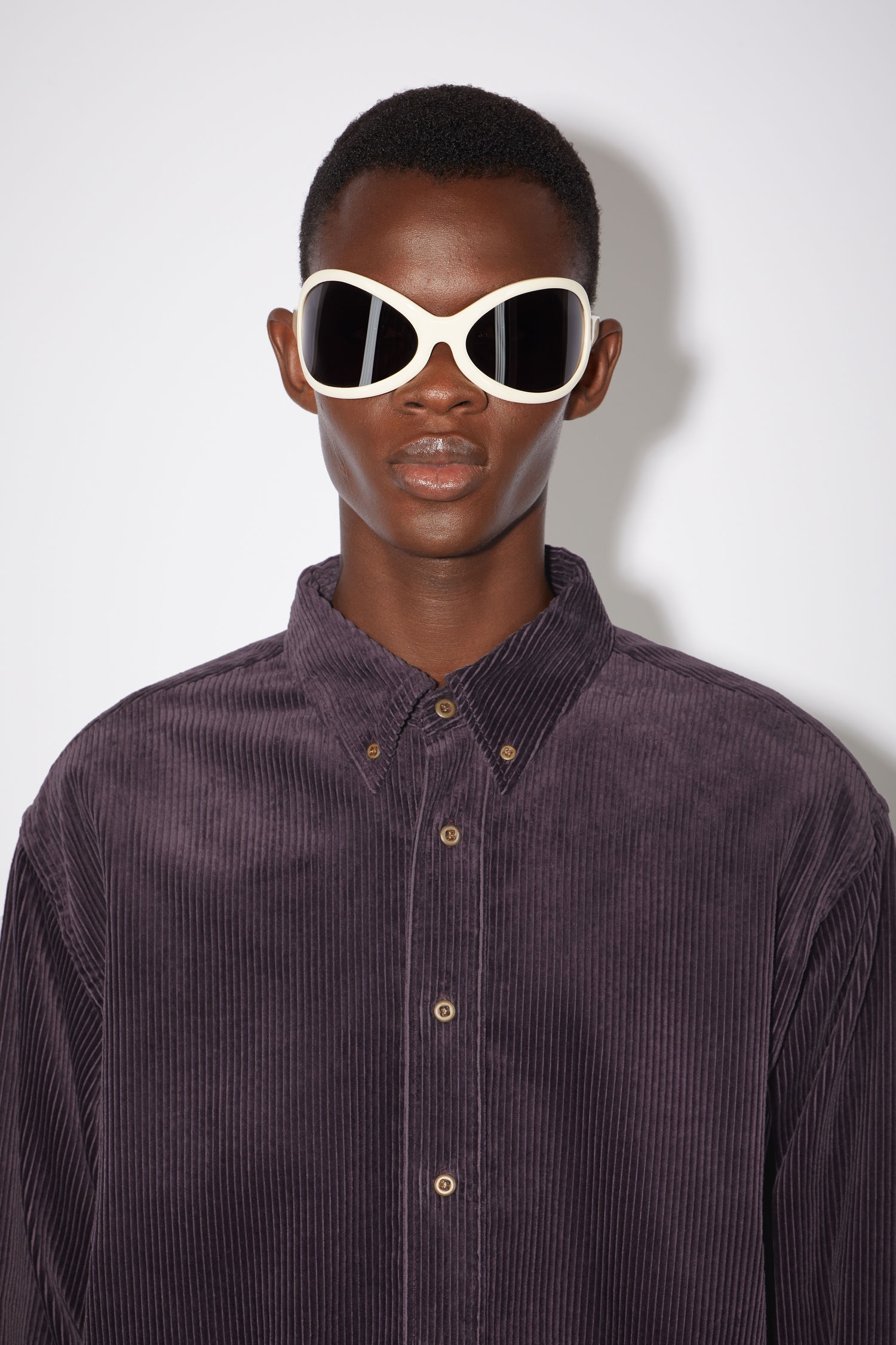 Corduroy shirt - Aubergine purple - 6