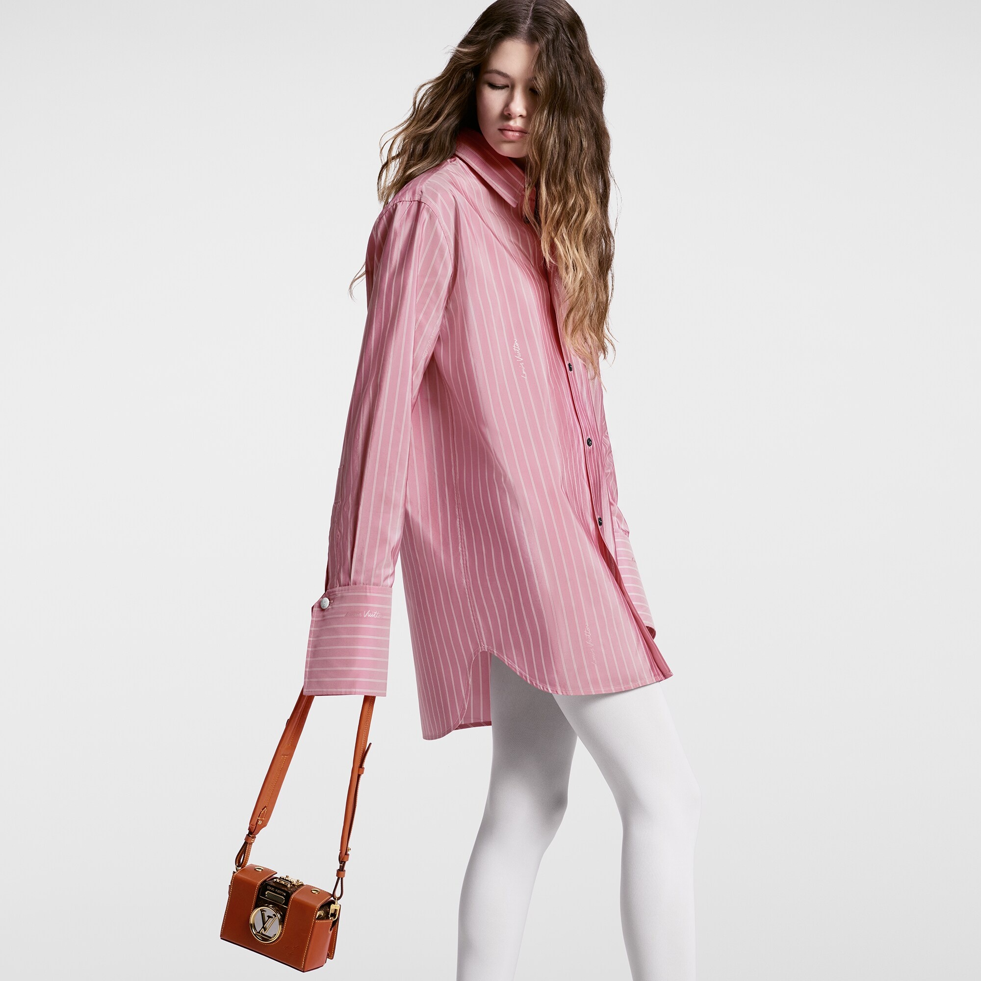 Double Stripe Silk Shirt - 5