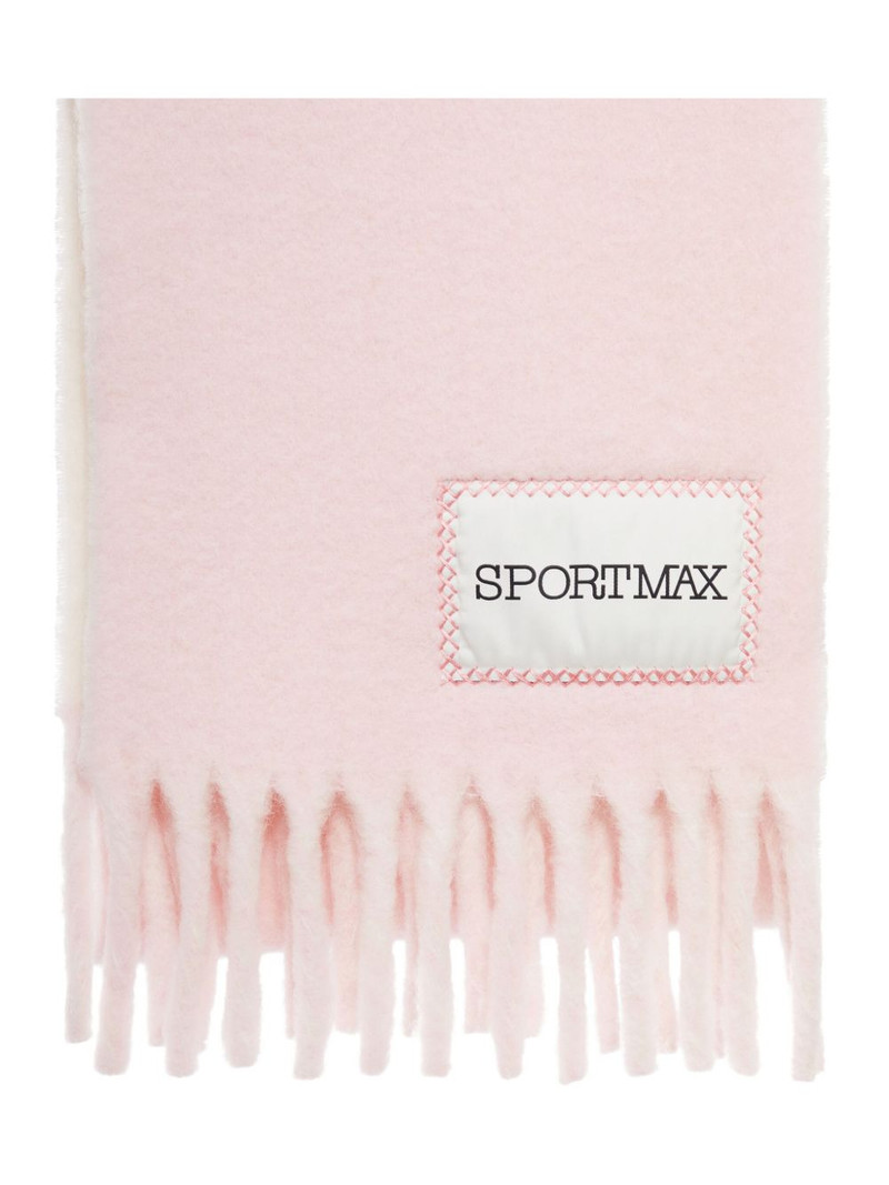 Sportmax fringed alpaca scarf outlook