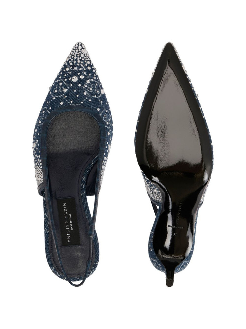 monogram strass heeled pumps 5
