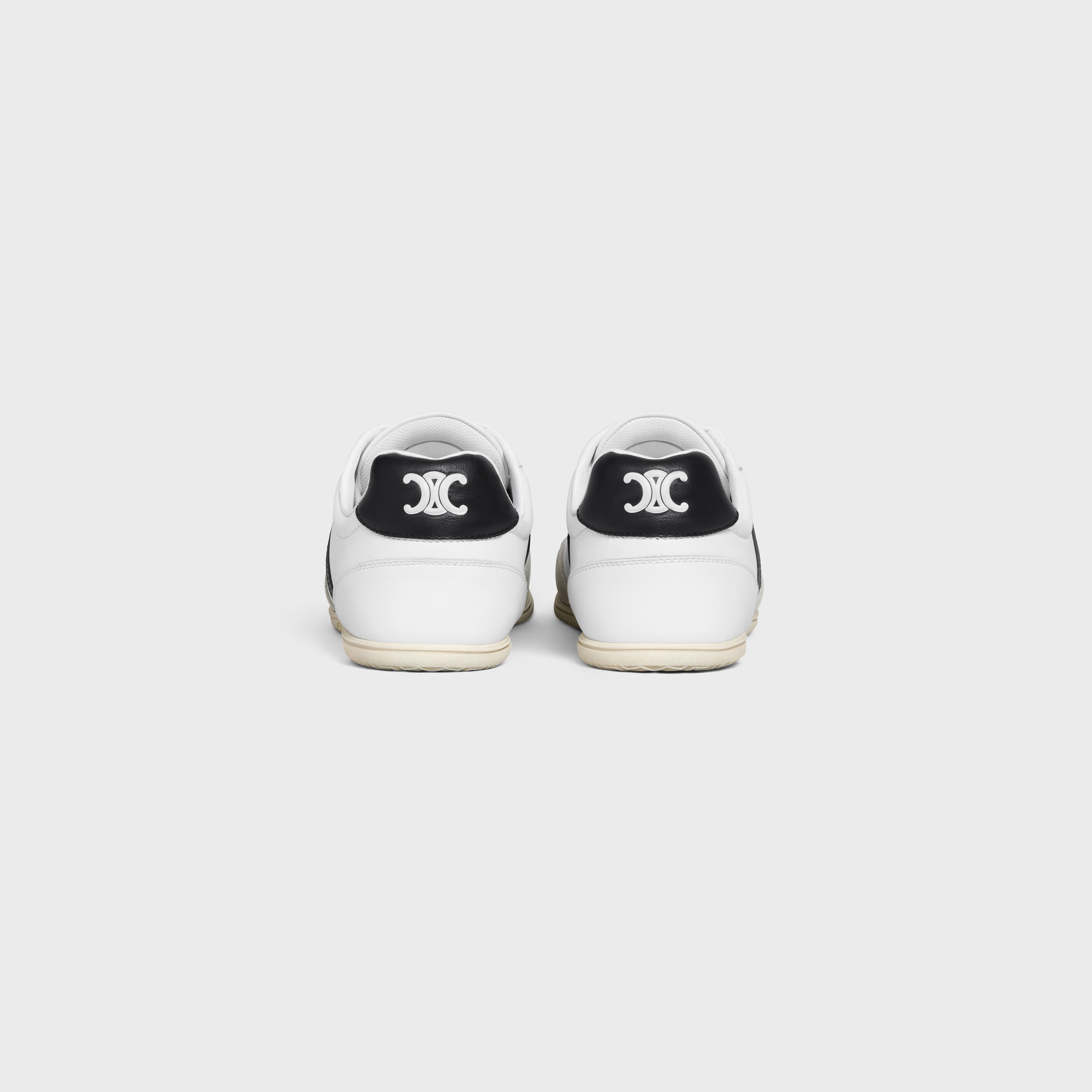 CELINE CELINE JOGGER LOW LACE-UP SNEAKER in CALFSKIN & SUEDE
