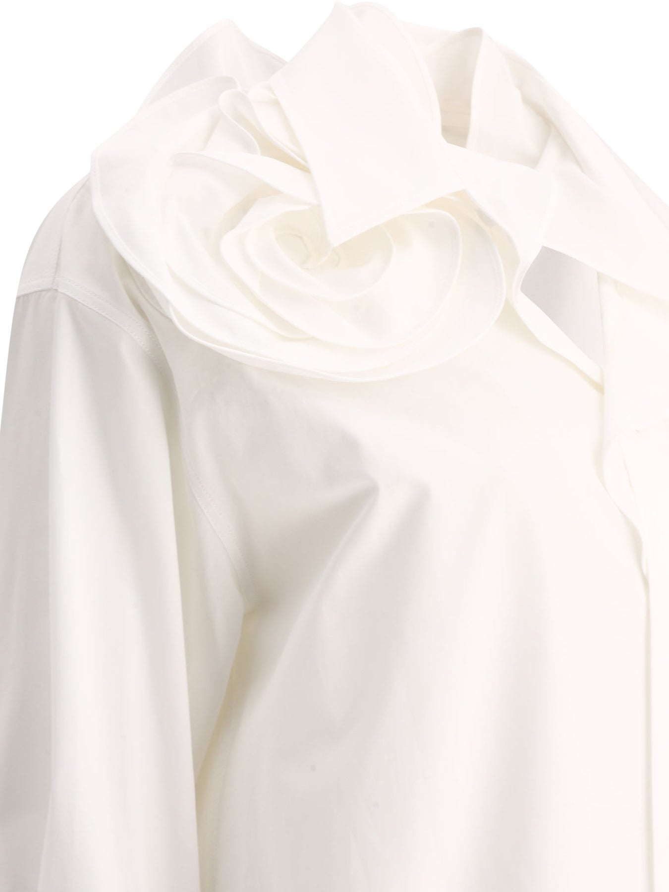 Cotton Popeline Shirt Shirts White - 4