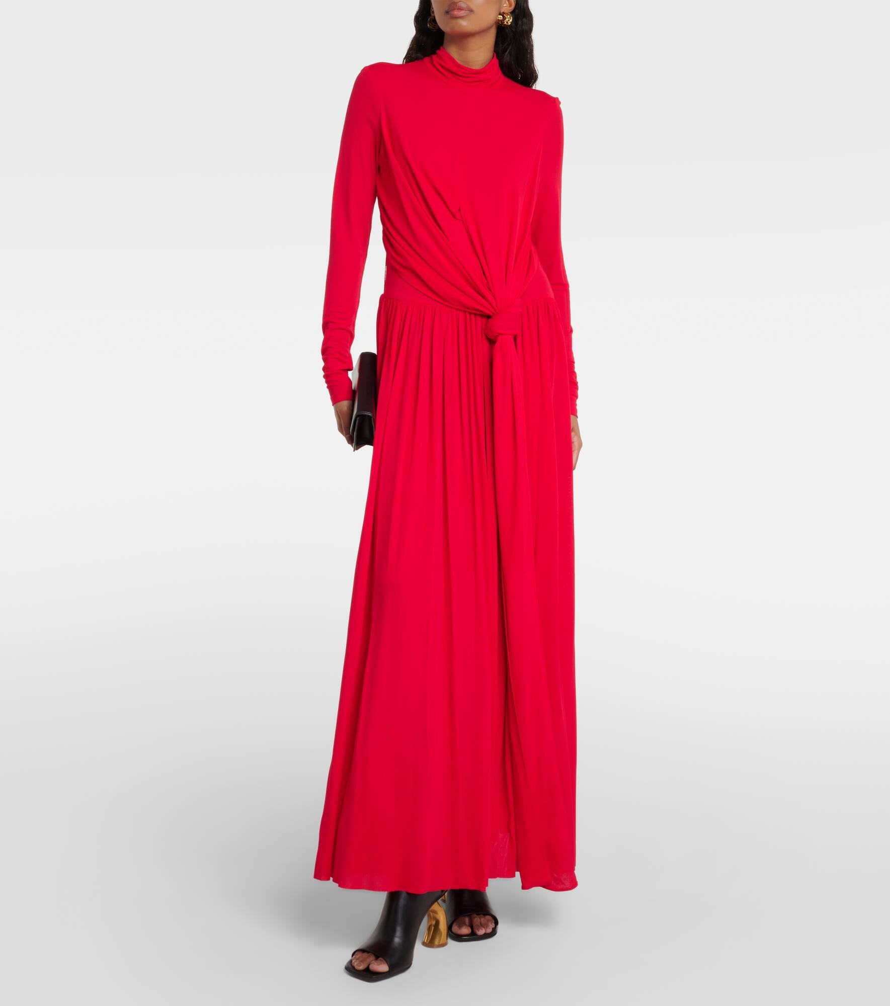 Meret draped crêpe jersey maxi dress - 2