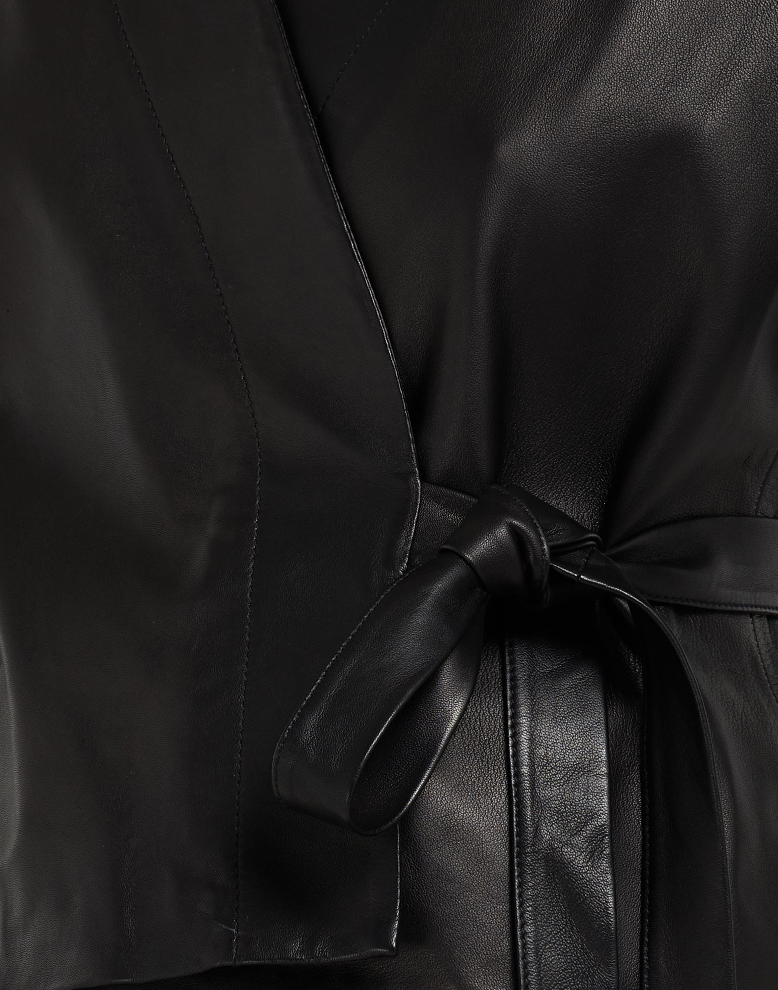 Leather wrap jacket - 6