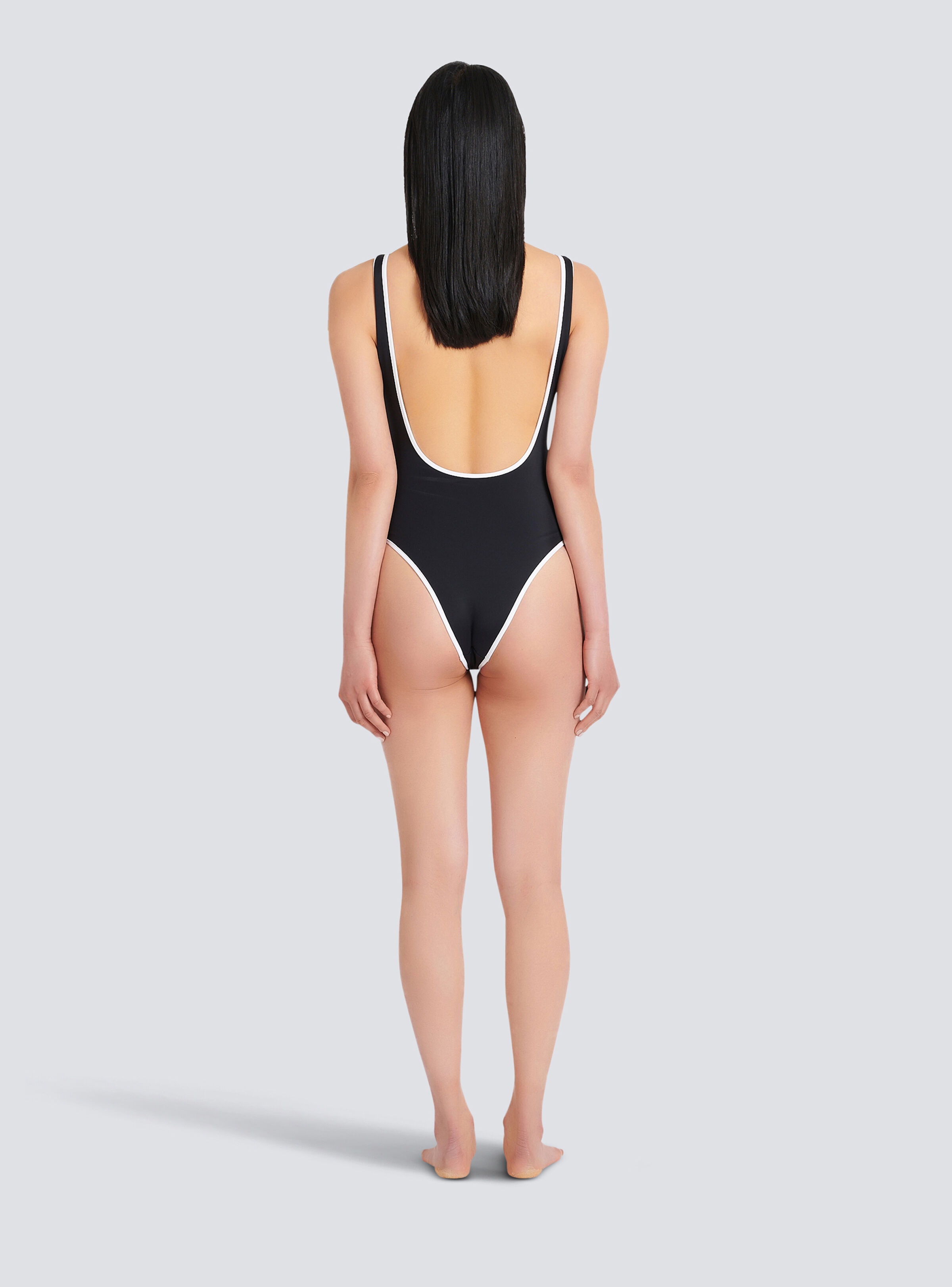 Balmain logo swimsuit - 4