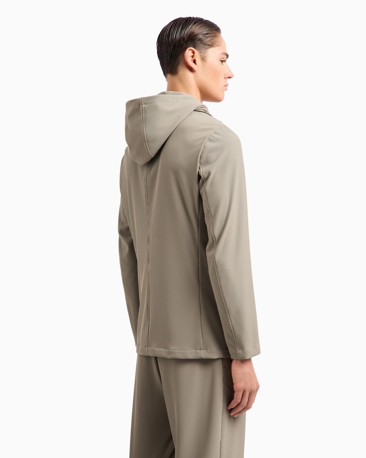CANNETÉ STRETCH NYLON BLAZER WITH DETACHABLE INNER PANEL AND HOOD - 3